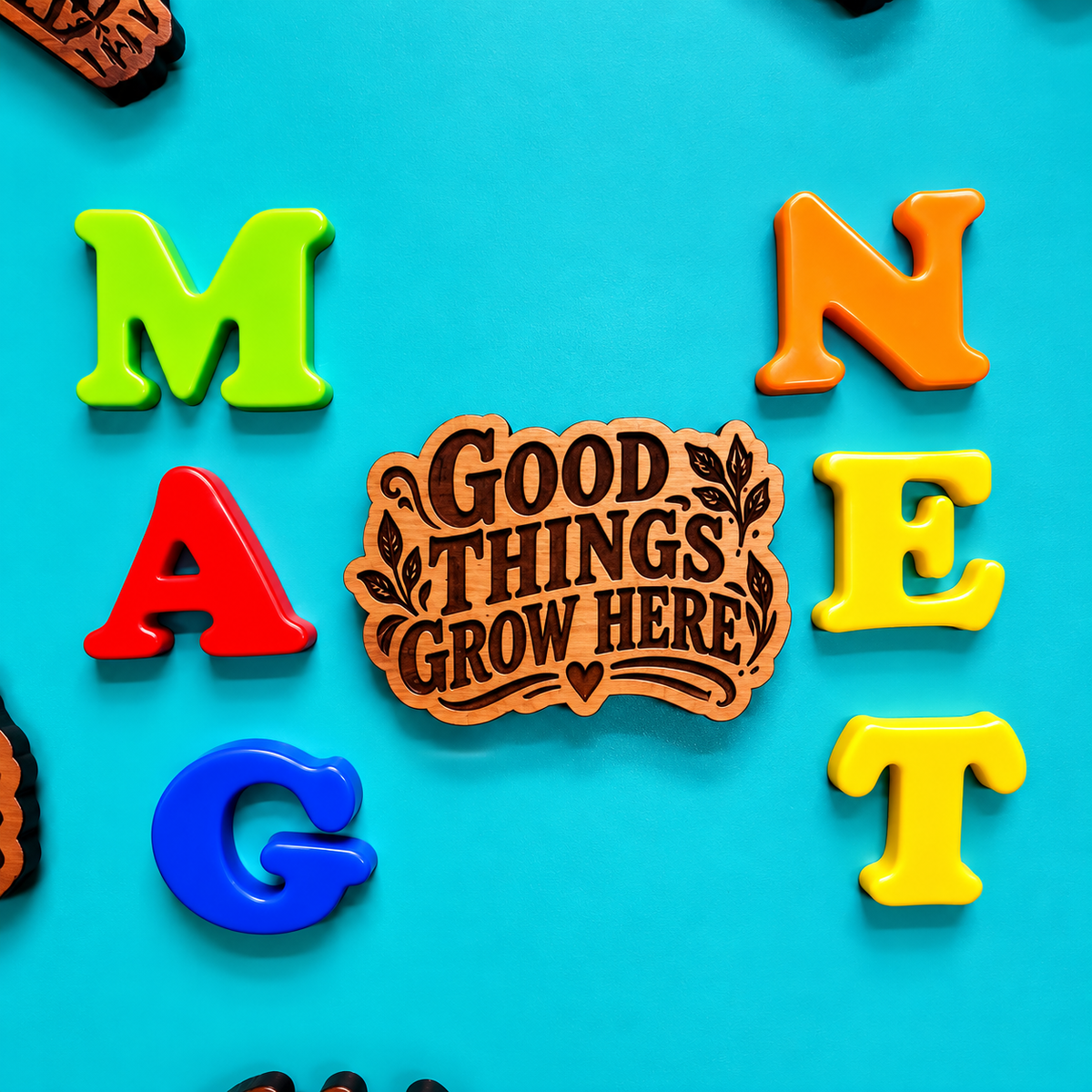 Good Things Grow Here Magnet | Farmhouse Garden Gift | Aromatic Red Cedar