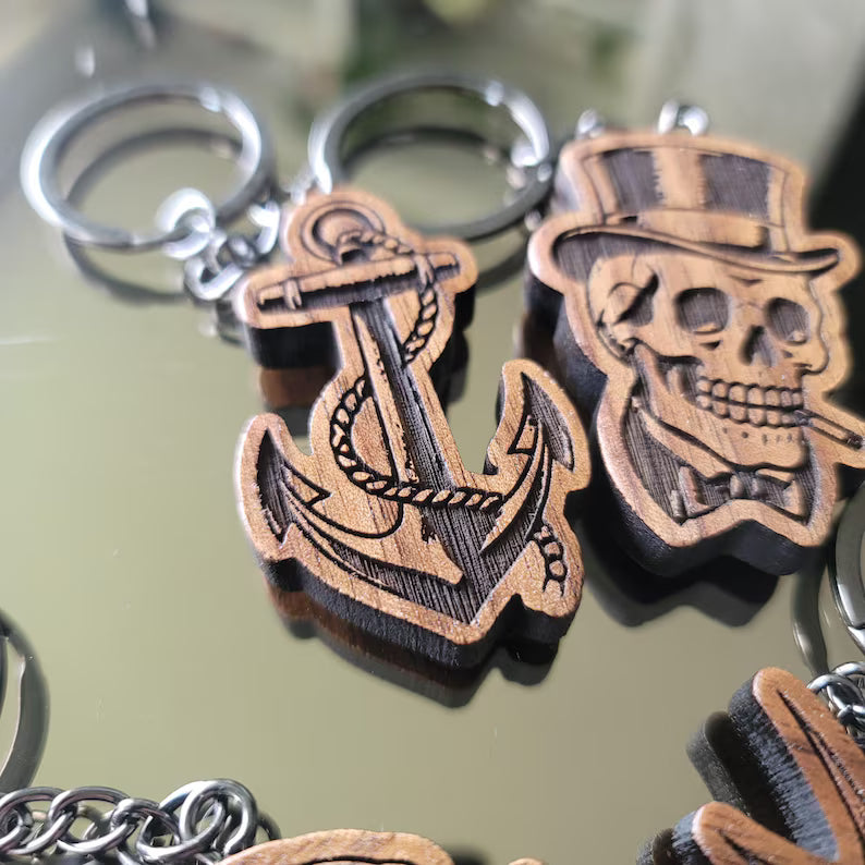Tattoo Flash Keychain Set of 6