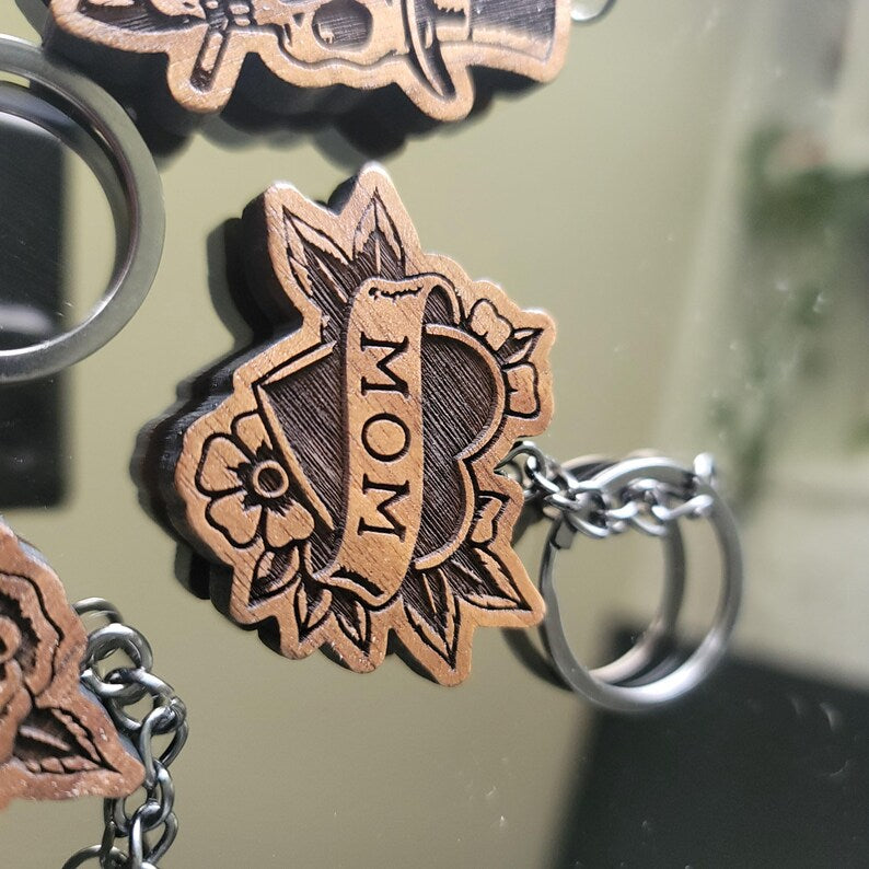 Tattoo Flash Keychain Set of 6