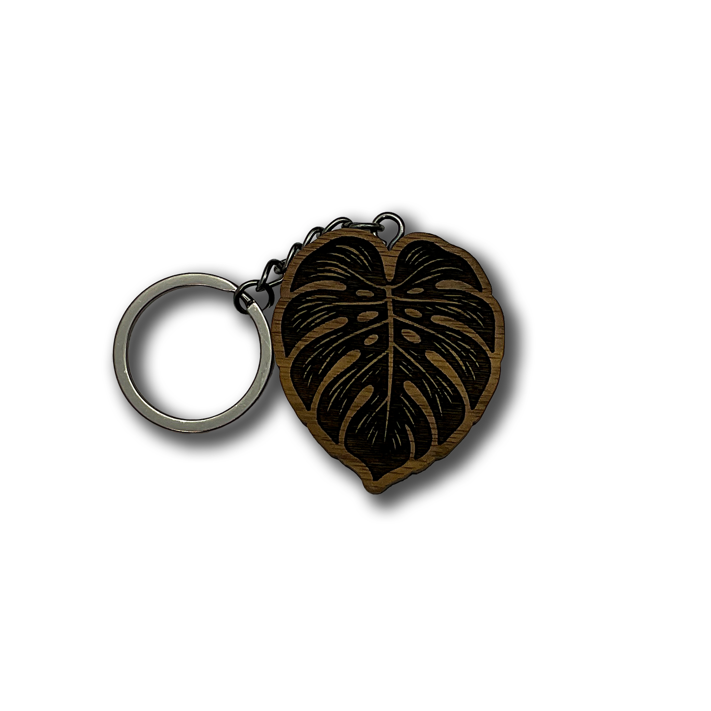 Monstera Leaf Keychain