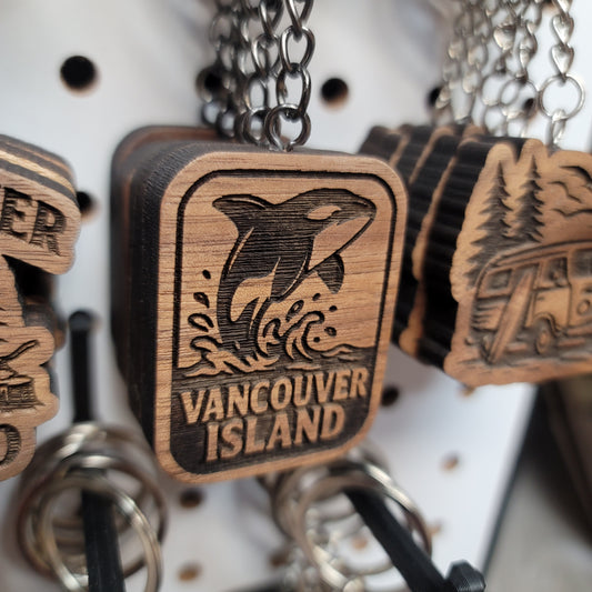 Vancouver Island Orca Keychain