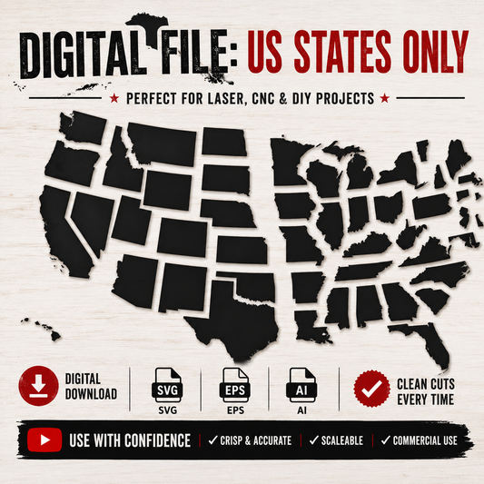 Digital File: US States Artwork only