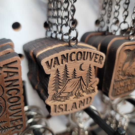 Vancouver Island Tent Keychain