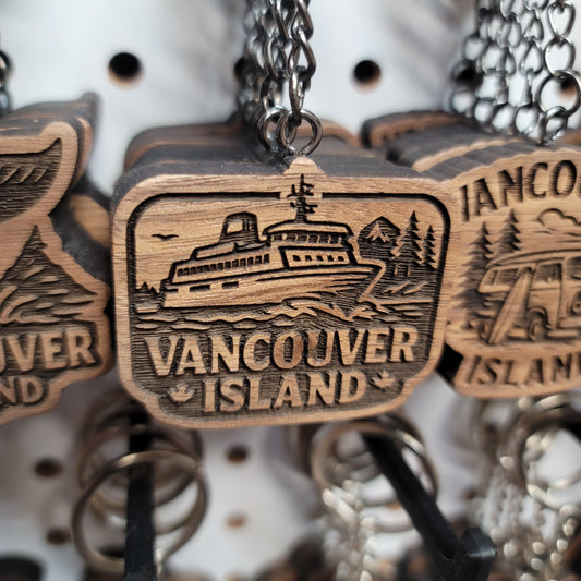 Vancouver Island Ferry Keychain