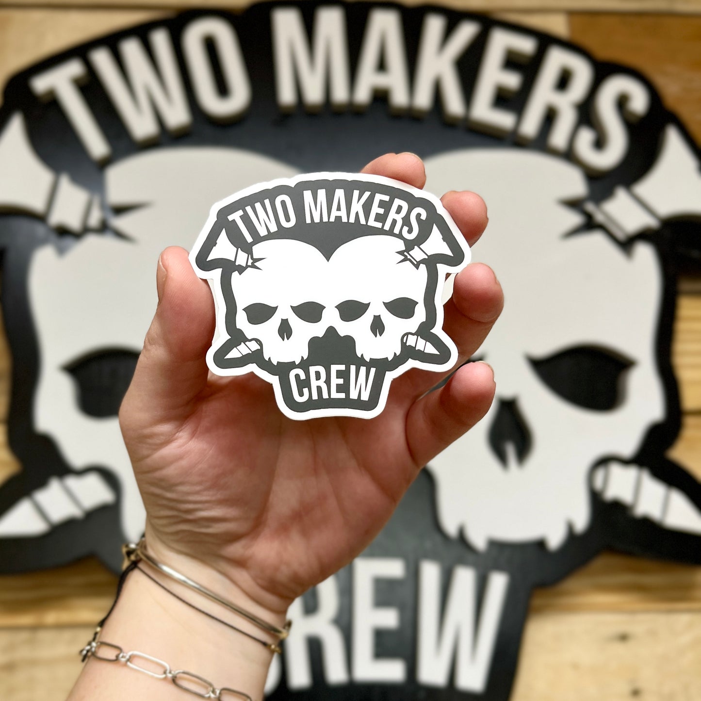 Two Makers Crew Sticker